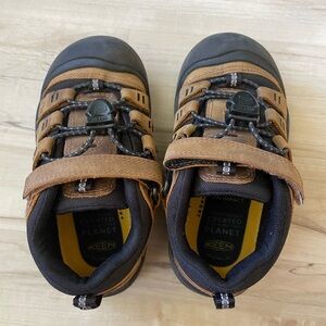 Keen Brown and Black Kids Outdoor Sneakers